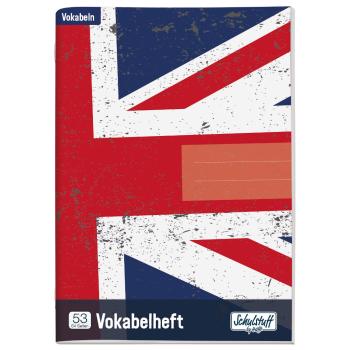 Häfft Schulstuff Vokabelheft A5 Lineatur 53 Union Jack