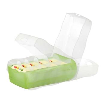 Preview: Han Karteibox Croco A8 transluzent-grün