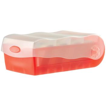 Han Karteibox Croco A8 transluzent-rot