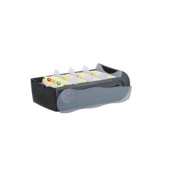 Han Karteibox Croco A8 transluzent-schwarz