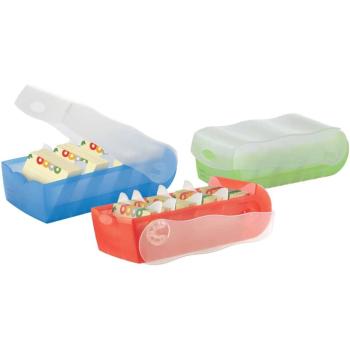 Han Karteibox Croco A8 transluzent-blau