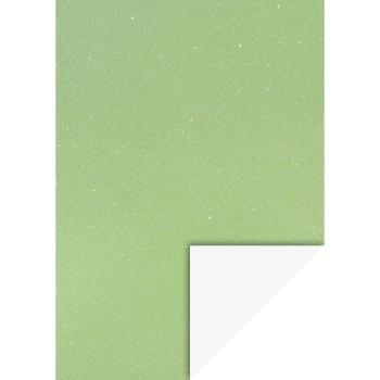 Heyda Glitterkarton A4 200g/m² irisierend hellgrün