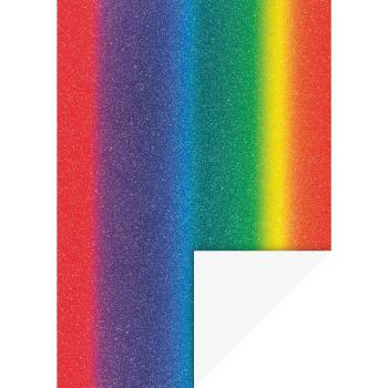 Heyda Glitterkarton A4 200g/m² regenbogen