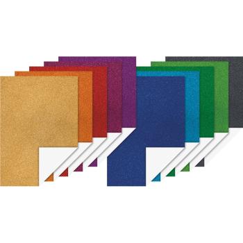Heyda Glitterkarton Sortiment A4 200g/m² Basic
