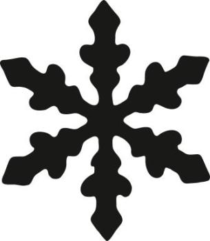 Preview: Heyda Motivstanzer klein Schneeflocke