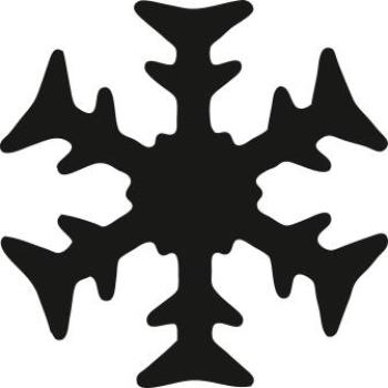 Preview: Heyda Motivstanzer klein Schneeflocke