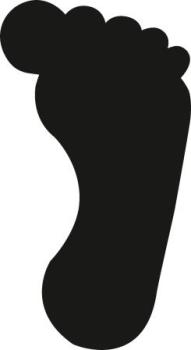 Preview: Heyda Motivstanzer klein Fuß