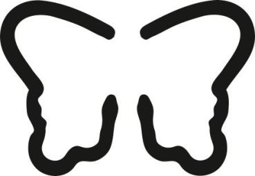 Preview: Heyda Motivstanzer klein Pop-Up Schmetterling