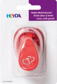 Preview: Heyda Motivstanzer klein Doppelherz