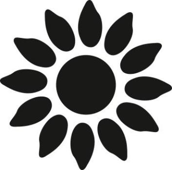 Preview: Heyda Motivstanzer klein Sonnenblume