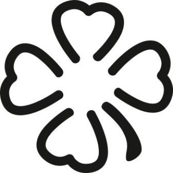 Preview: Heyda Motivstanzer klein Pop-Up Kleeblatt