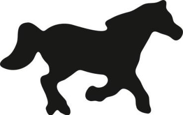 Preview: Heyda Motivstanzer klein Pferd