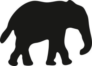 Preview: Heyda Motivstanzer klein Elefant