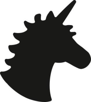 Preview: Heyda Motivstanzer klein Einhorn