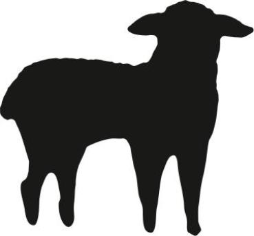 Preview: Heyda Motivstanzer klein Lamm