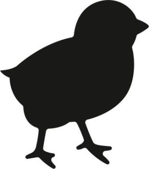 Preview: Heyda Motivstanzer klein Küken