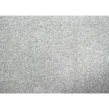 Kangaro Glitterkarton 50 x 70 cm 300g/m² silber