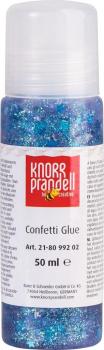KNORRprandell Glitterfarbe Confetti Glue Sterne blau