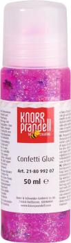 KNORRprandell Glitterfarbe Confetti Glue Blumen pink