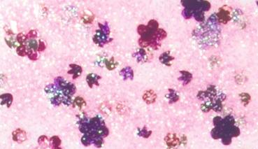 Preview: KNORRprandell Glitterfarbe Confetti Glue Blumen pink