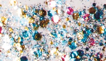 Preview: KNORRprandell Glitterfarbe Confetti Glue Hexagon bunt