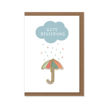 Komma³ Grußkarte Clip Card Midi Gute Besserung