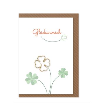 Komma³ Grußkarte Clip Card Glückwunsch
