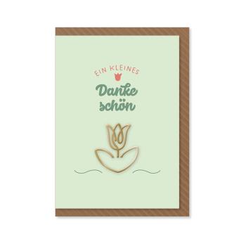 Komma³ Grußkarte Clip Card Midi Ein kleines Danke
