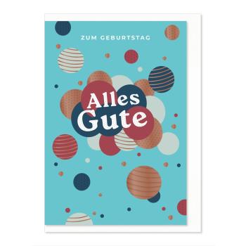 Komma³ Grußkarte Good Luck Zum Geburtstag alles Gute