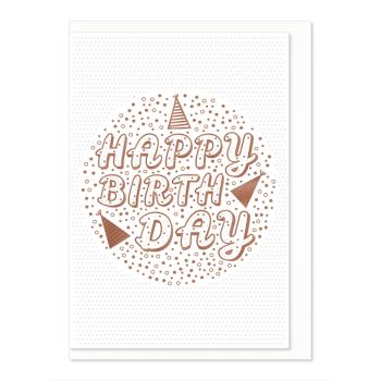 Komma³ Grußkarte Good Luck Happy Birthday