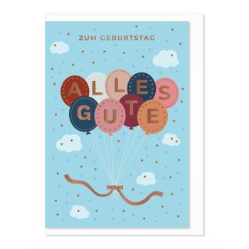 Komma³ Grußkarte Good Luck Zum Geburtstag alles Gute