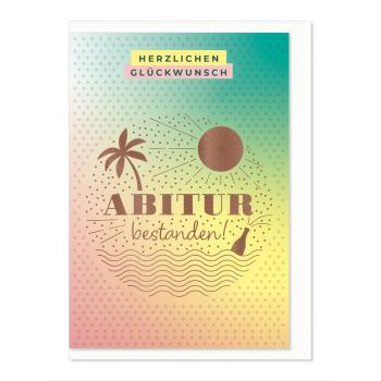 Komma³ Grußkarte Good Luck Abitur bestanden