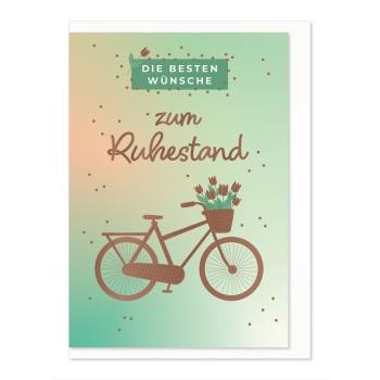 Komma³ Grußkarte Good Luck Zum Ruhestand