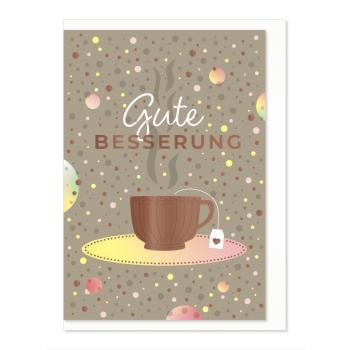 Komma³ Grußkarte Good Luck Gute Besserung