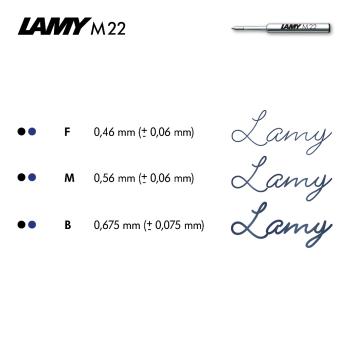 Preview: LAMY Kugelschreibermine M22 M schwarz