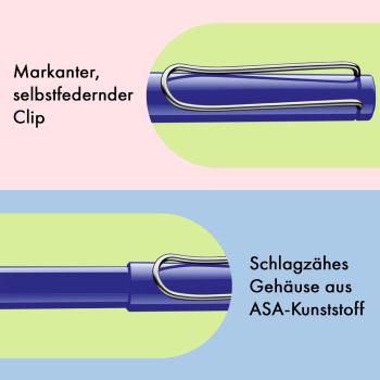 LAMY Tintenpatronenroller safari roll-ink blue