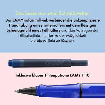 LAMY Tintenpatronenroller safari roll-ink blue