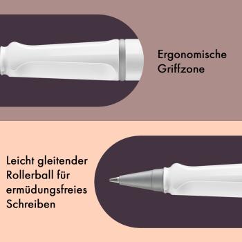 LAMY Tintenpatronenroller safari roll-ink white