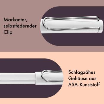 LAMY Tintenpatronenroller safari roll-ink white