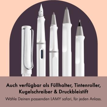 LAMY Tintenpatronenroller safari roll-ink white