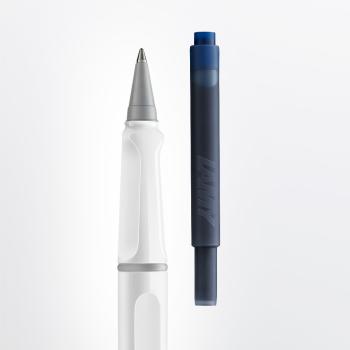 LAMY Tintenpatronenroller safari roll-ink white