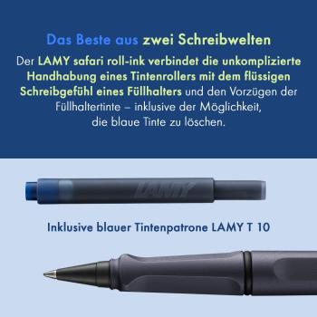 LAMY Tintenpatronenroller safari roll-ink steel black