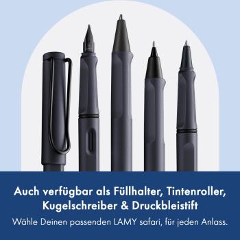 LAMY Tintenpatronenroller safari roll-ink steel black