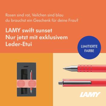LAMY Tintenroller swift sunset im Set mit Etui