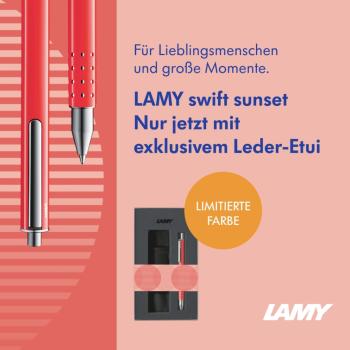 LAMY Tintenroller swift sunset im Set mit Etui