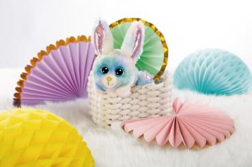 Nici Glubschis 15cm Hase Rainbow Candy liegend