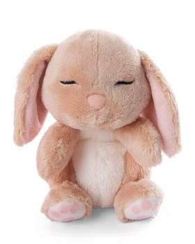 Preview: Nici Sleeping Pets Hase karamell ca.12cm pfirsich Körbchen