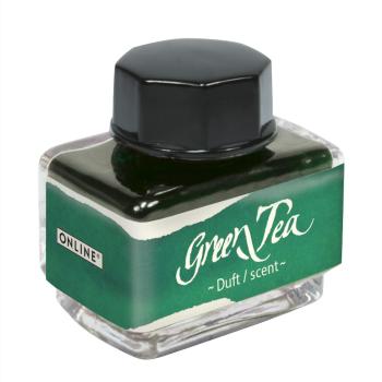 Preview: Online Tintenglas 15ml Tinte der Sinne green tea