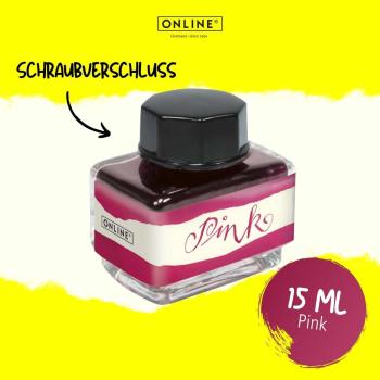 Preview: Online Tintenglas 15ml Colour Inspiration pink