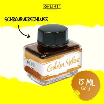 Preview: Online Tintenglas 15ml Colour Inspiration golden yellow